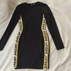 h&m sassy dress